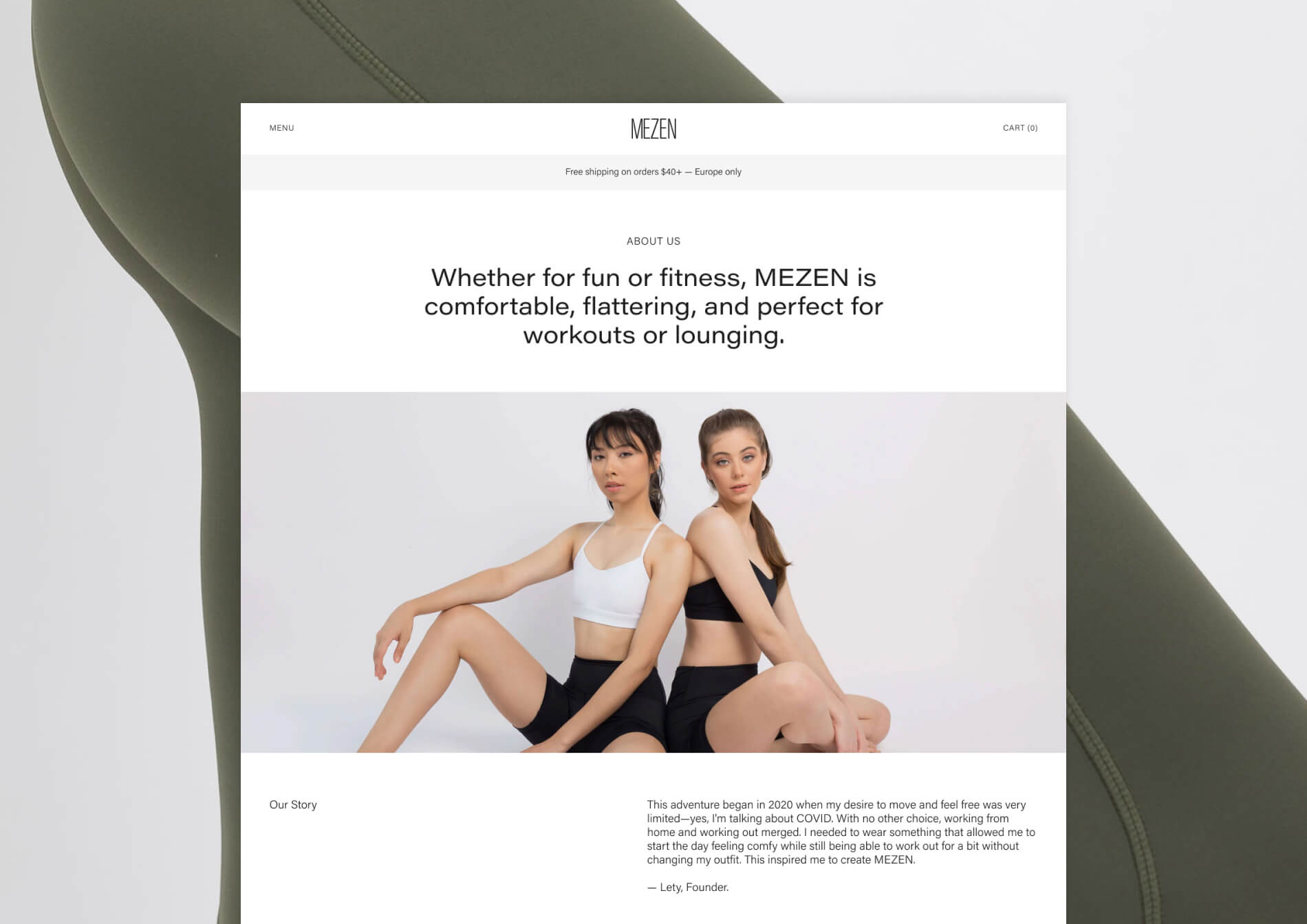 Designing and developing Mezen's ecommerce presence — image 6